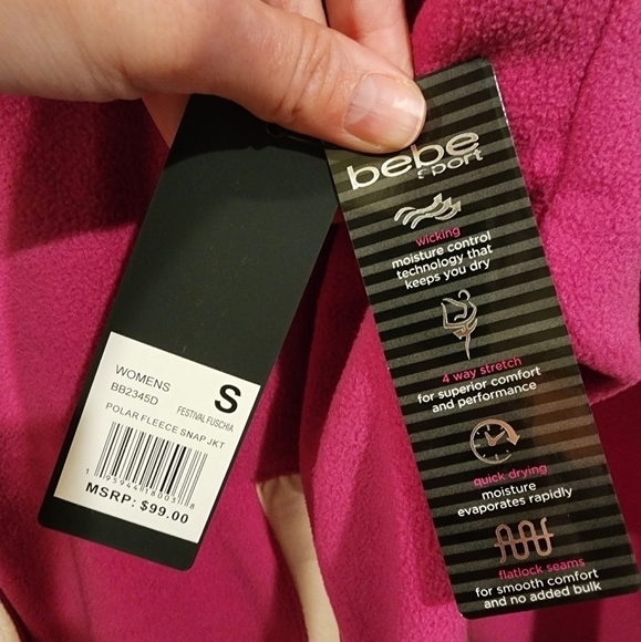 Nwt Bebe Jacket Small and Medium Festival Fuschia - Picture 7 of 15